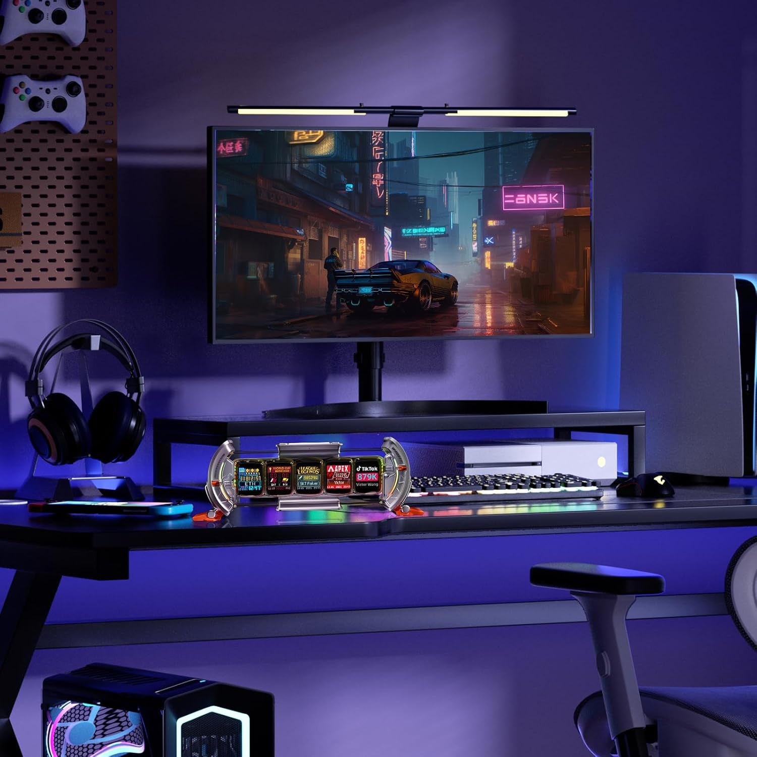 Divoom Times Gate Cyberpunk Desk Clock