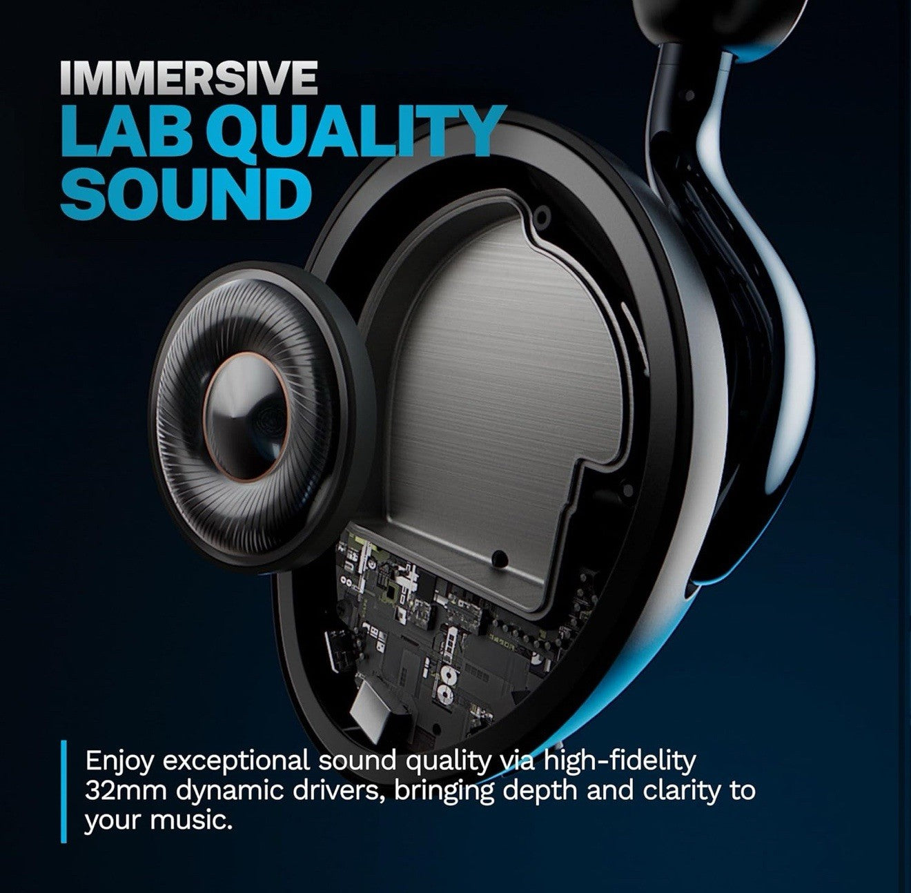 JLab ANC Over-Ear Wireless Headphones