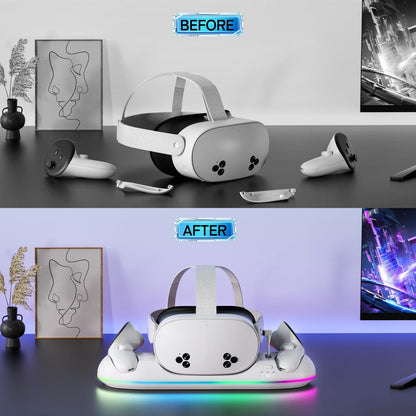 Magnetic RGB Charging Dock for Meta Quest 2/3/3S