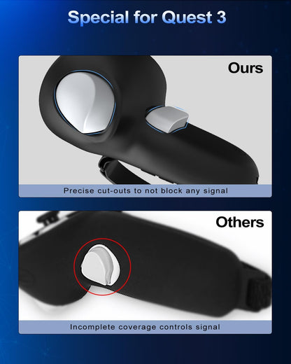 VR Controller Grip Covers for Oculus Quest 3