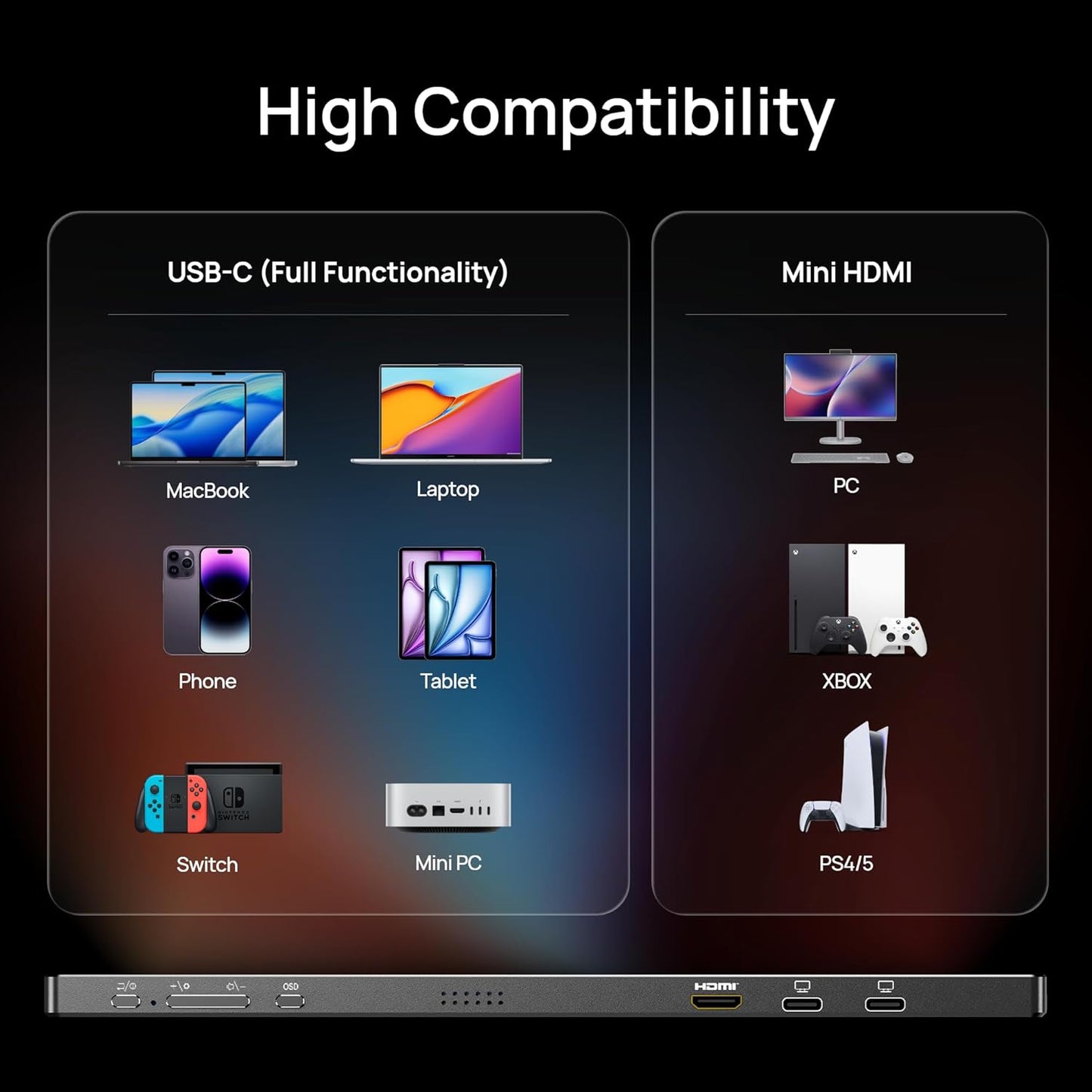 Ultra-Slim 144Hz Gaming Monitor 16.1"