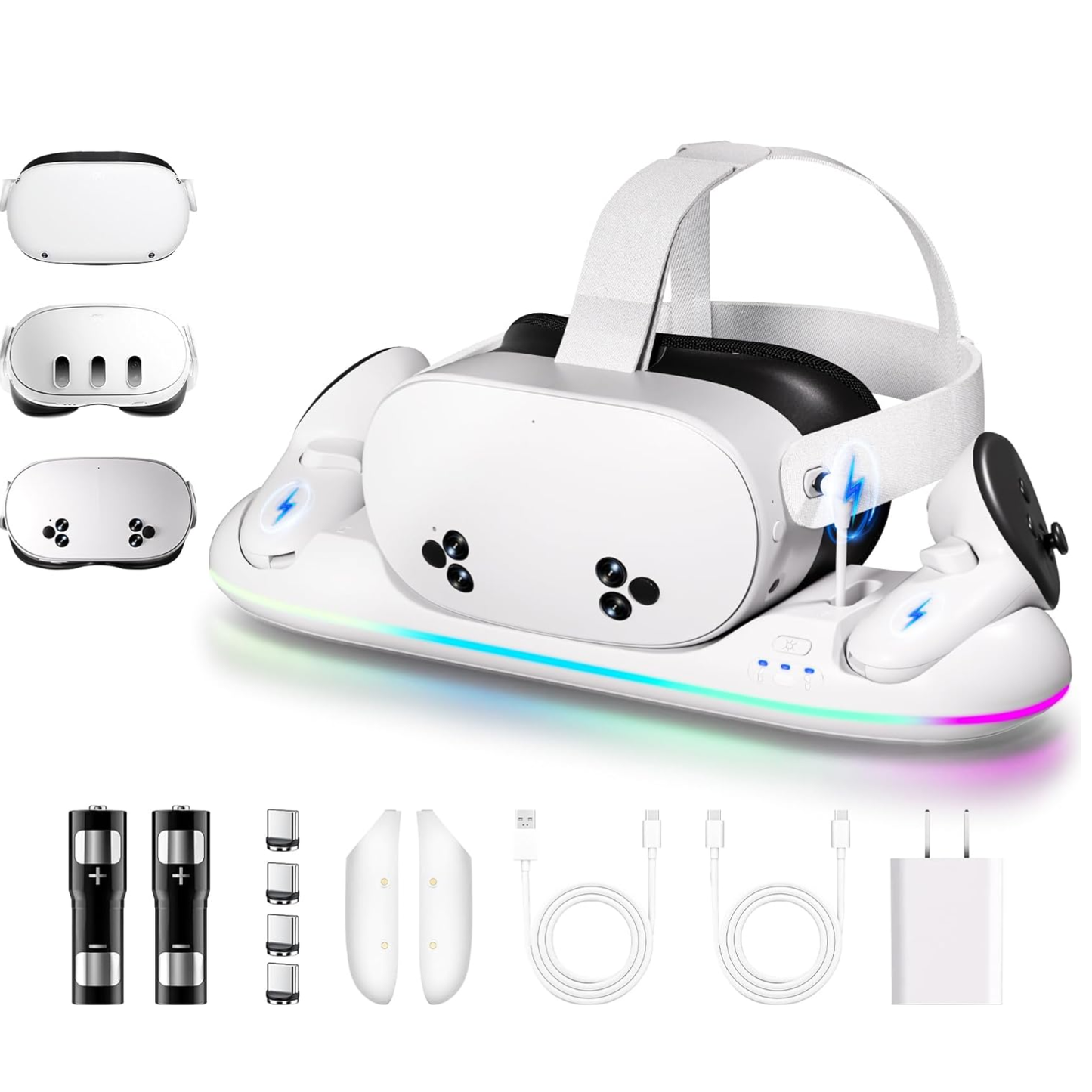Magnetic RGB Charging Dock for Meta Quest 2/3/3S