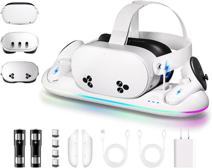 Magnetic RGB Charging Dock for Meta Quest 2/3/3S