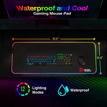 Ergonomic Gaming Table with Monitor Stand