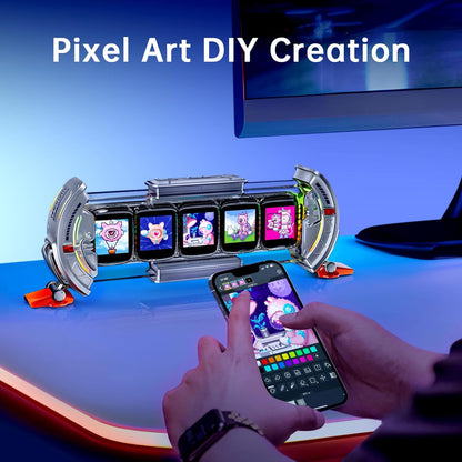 Divoom Times Gate Cyberpunk Desk Clock